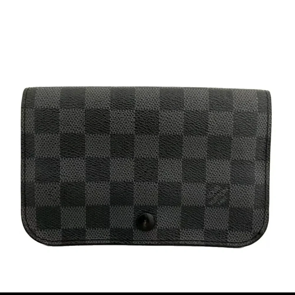 💎Louis Vuitton Damier Graphite Ceinture Pochette Om Belt Pouch💎 - Picture 1 of 8